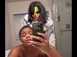 Big Booty Ebony Baddie Gets Her Thick Ass Fucked Real Good By Her Friend Gibby