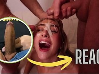 React: Slut Gets SPITROASTED then does CUM WALK in public - Lily Phillips