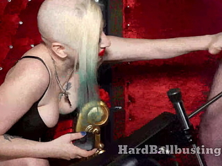 Endless Machine Ball busting Destroys Your Nuts - Goddess Lilith